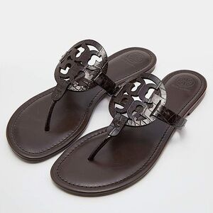 Tory Burch | Shoes | Tory Burch Croc Embossed Miller Flip 